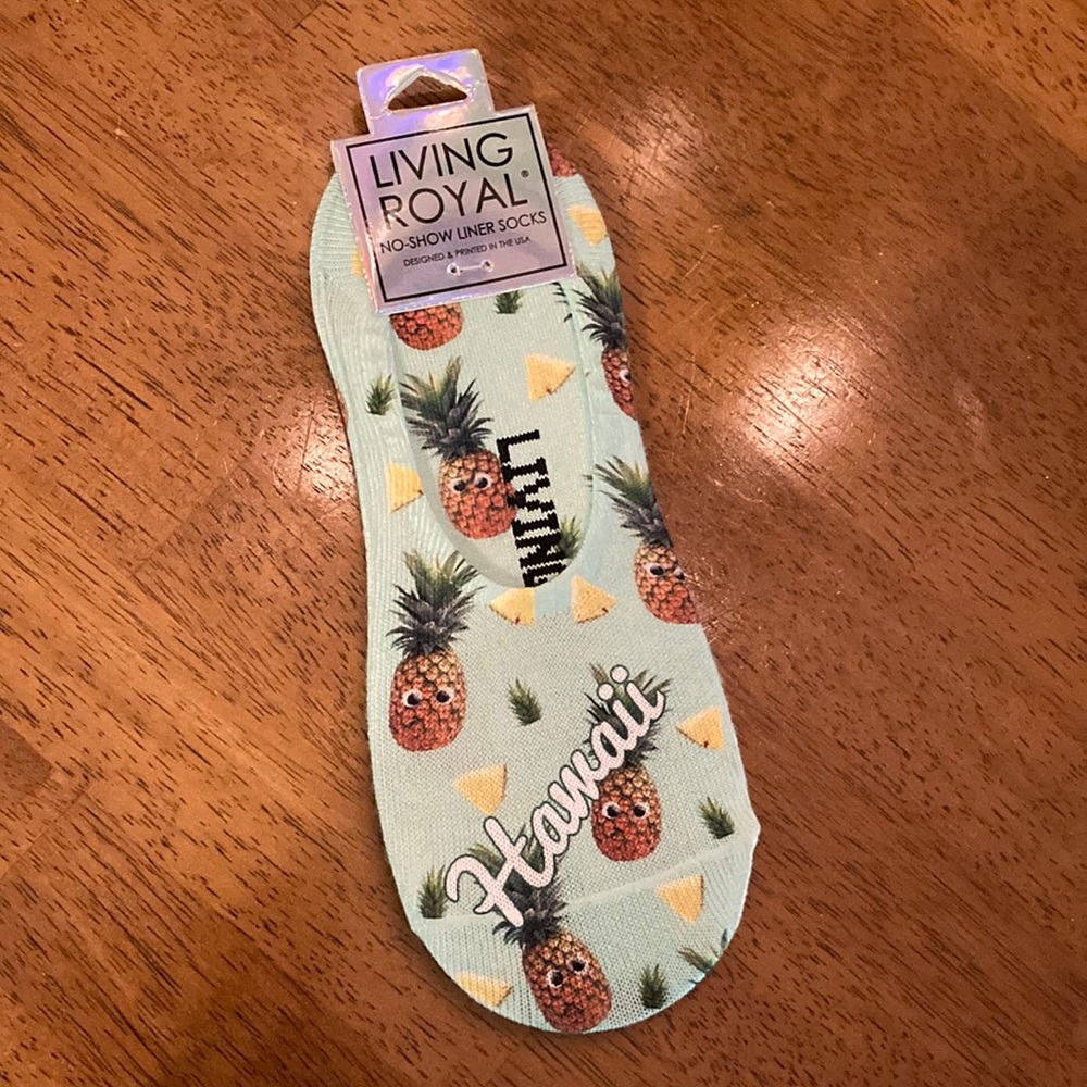 Fun pineapple print socks